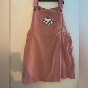 Marie Disney pink corduroy overall dress 2X